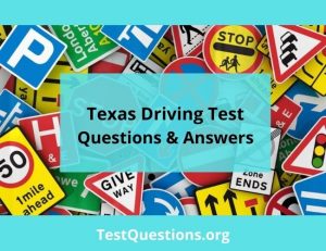 texas driving test questions and answers