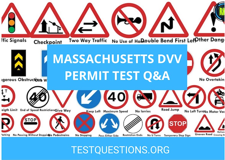 Massachusetts DMV Permit Practice Test Questions and Answers Guide